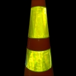 Traffic Cone Collars - Fluorescent Yellow Replacement Reflective Traffic Cone Sleeve